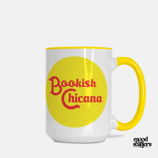 Bookish Chicana - Deluxe Yellow Mug 15oz