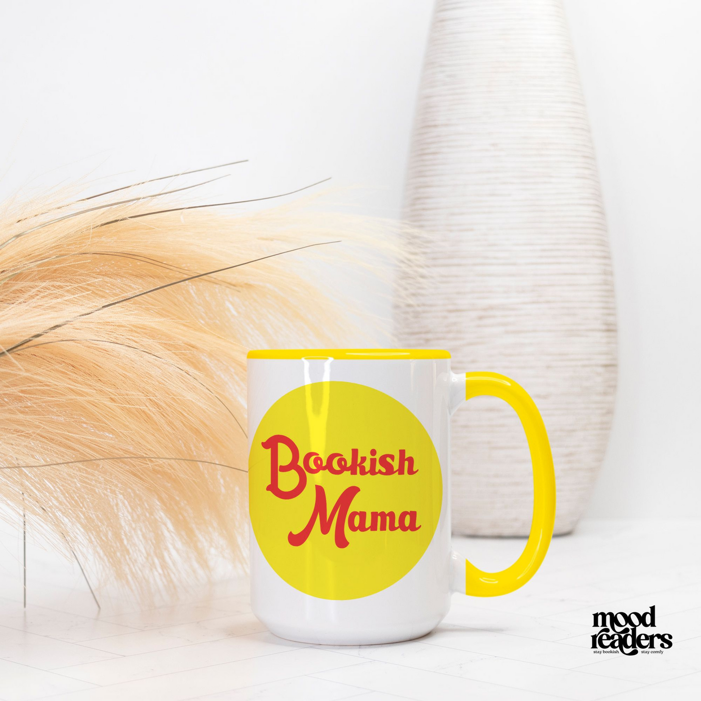 Bookish Mama - Deluxe Yellow Mug 15oz