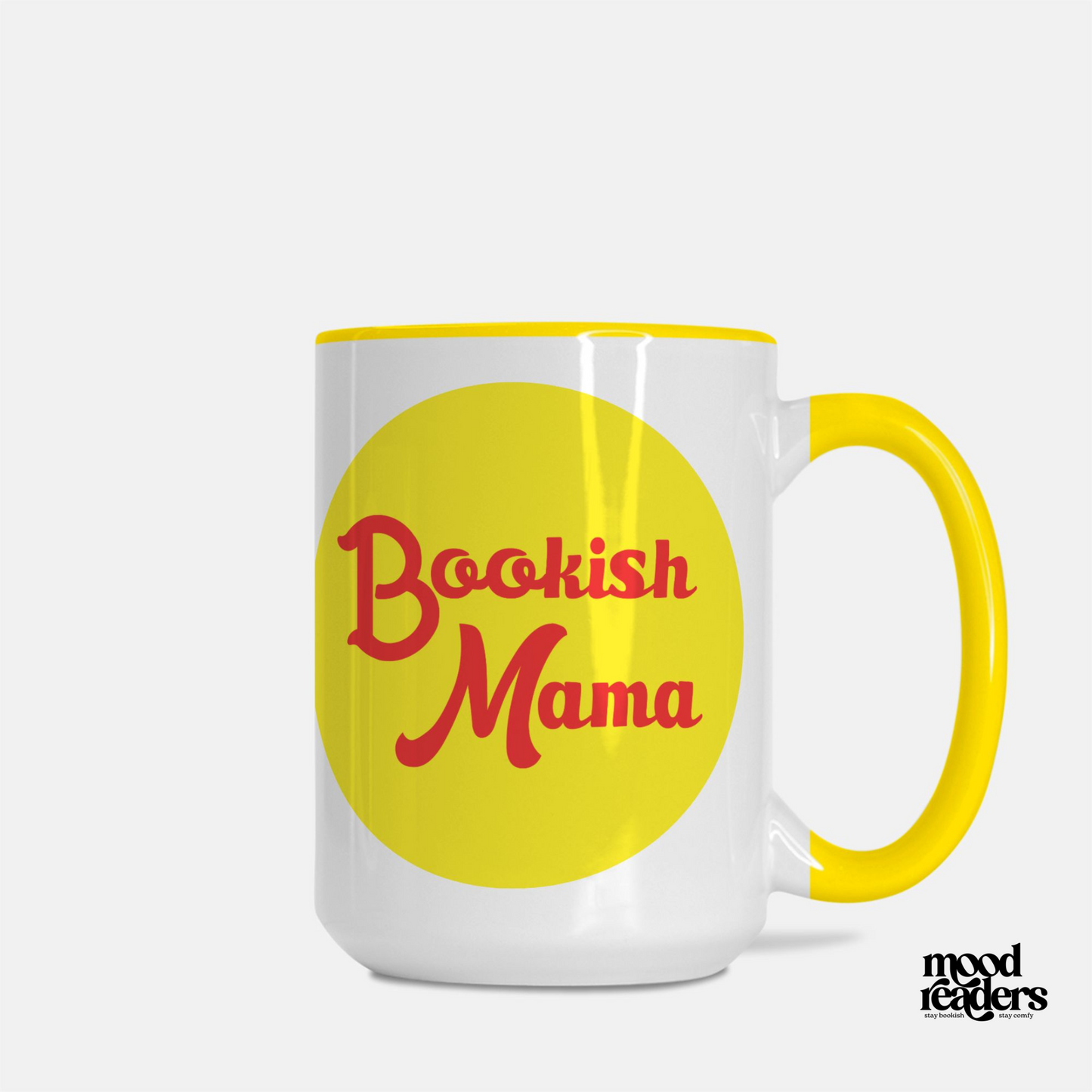 Bookish Mama - Deluxe Yellow Mug 15oz