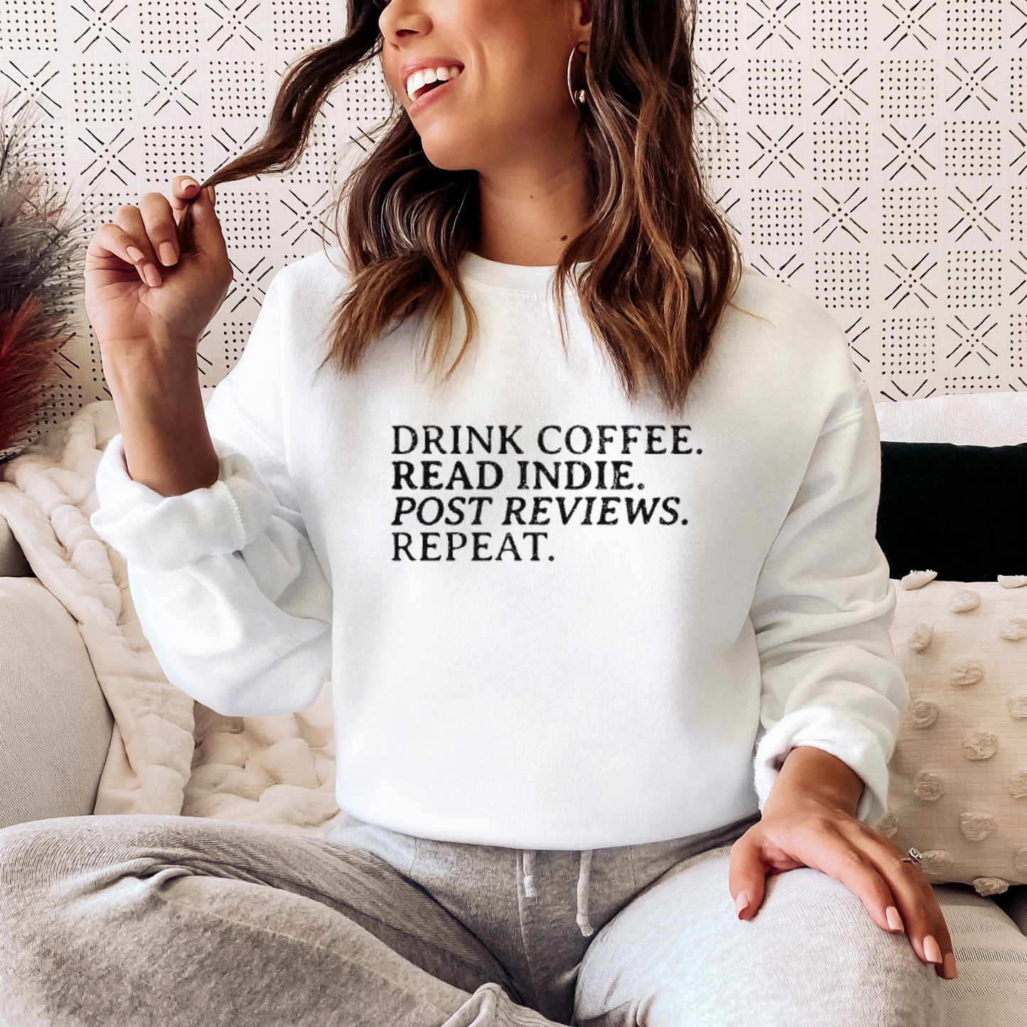 Drink Coffee. Read Indie. Sweatshirt